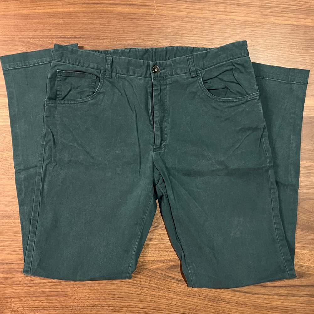 Santorelli Teal Chinos 34W